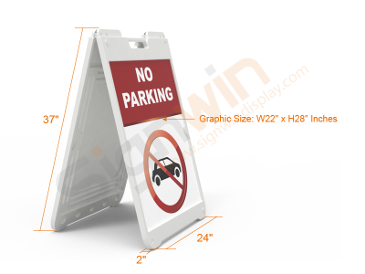 SimpoSign II A Frame Sign Stand Graphic Print for Notice & Warning 01